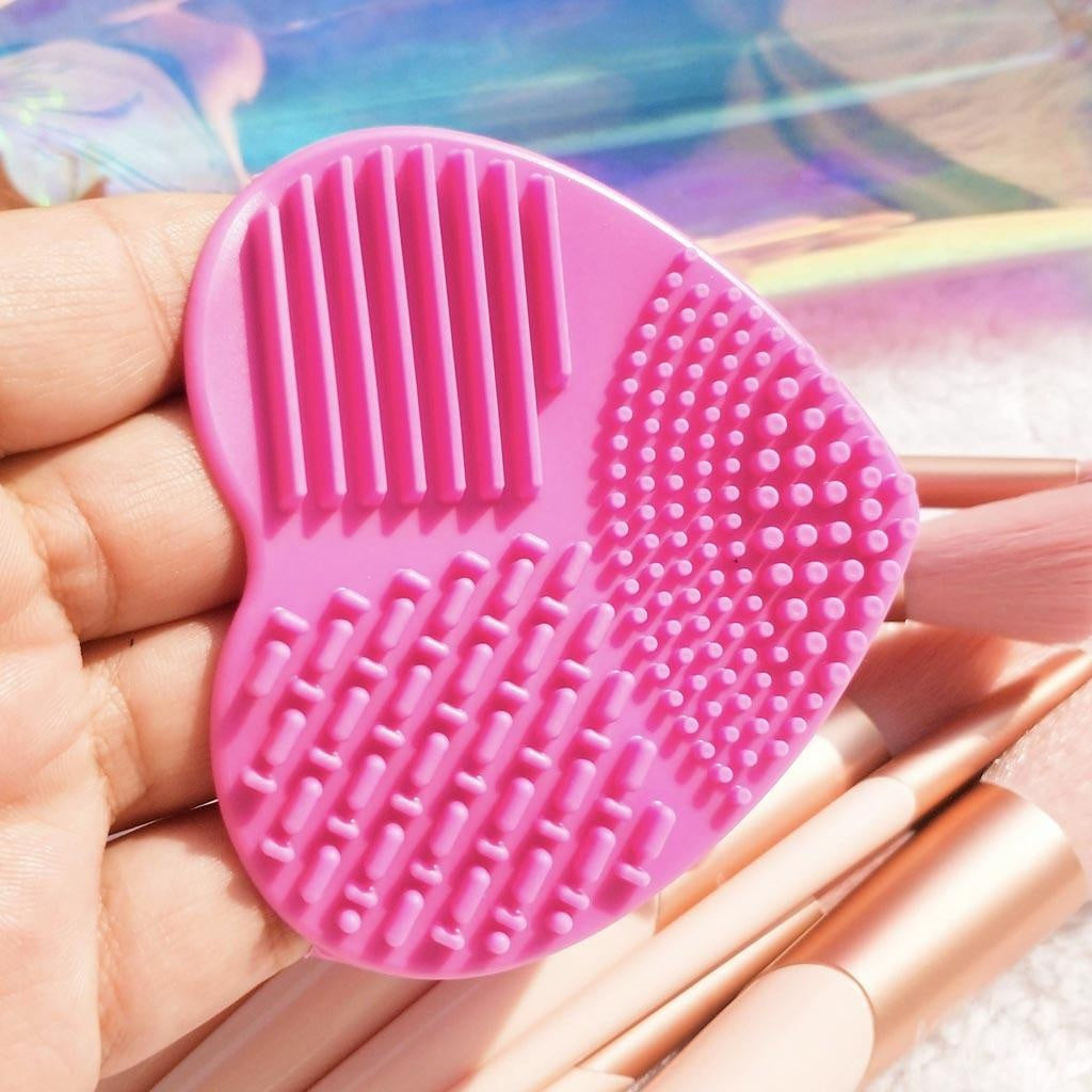 MAKE UP BRUSH CLEANSING PAD PINK Luvyah SILICONE HOT Cosmetics | 